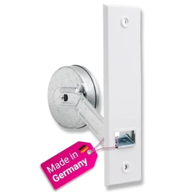 Immagine di Avvolgitore per tapparelle con piastra di copertura, distanza tra i fori 160 mm, fino a 5 m cinghia (per nastro della da 2024 mm)
