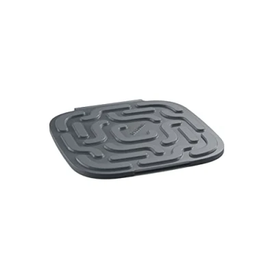 Immagine di Tescoma 428786, GrandChef, Sottopentola Silicone, Pieghevole, Salvaspazio, Quadrato, Rettangolare, Resistente al Calore, 16.5 x 16 1 cm, Grigio