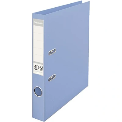 Immagine di Esselte Solea Power Raccoglitore ad anelli A4, con meccanismo a leva, dorso 50 mm azzurro