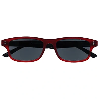 Immagine di Uv Reader Gommato Rosso Nero Lettori Sole Occhiali Da Lettura Uv400 Uomo Donna Uvsr033 +3,00 50 Gr