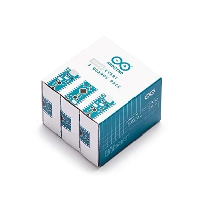 Immagine di Arduino Nano Every (3 Boards Pack) [ABX00028 3P] Confezione da 3 schede compatte con microcontrollore ATmega4809, Ideali per progetti elettronici, Fai Te e Applicazioni IDE