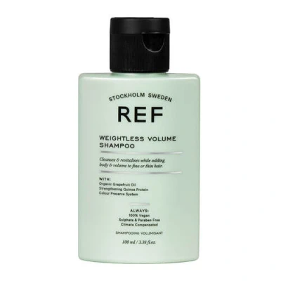Immagine di REF Shampoo Weightless Volume Per Donne con Capelli Fini, Protezione Rafforzamento Volumizzante Non professionale Senza Solfati Estratti Botanici 100 ml