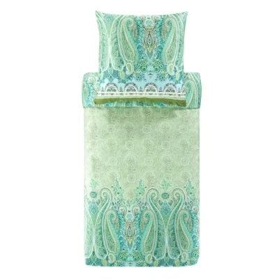 Immagine di Bassetti Mergellina 9327387 Biancheria da letto + 1 federa in raso di cotone al 100% colore blu oceano B1, dimensioni: 135 x 200 cm
