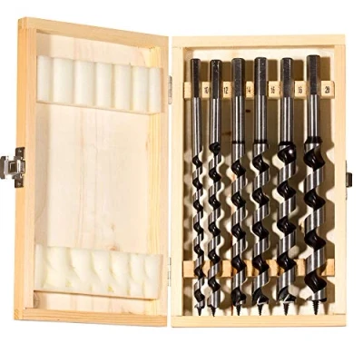 Immagine di Fischer Set 6 Punte Trapano D WL PL tipo Lewis in Acciaio per Legno, Diametro 10 12 14 16 18 20mm, Lunghezza 230mm, Attacco Esagonale, Legno Massiccio, Lamellare, 551424