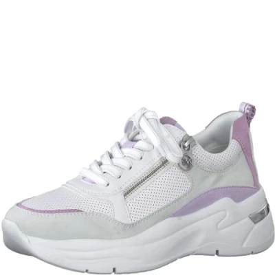 Immagine di Marco Tozzi BY Guido Maria Kretschmer Sneakers basse, Donna, Taglia: 40, White lilac c. pelle e finta