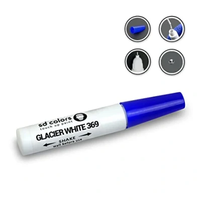 Immagine di SD COLORS GLACIER White 369 Kit di riparazione per penna da ritocco 12 ml, colore: bianco