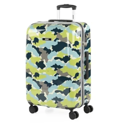 Immagine di SKPAT Valigia Grande e Resistente, Valigie Eleganti, Da Stiva Robusta, Trolley Spazioso. Serratura a Combinazione TSA 133260, Blu