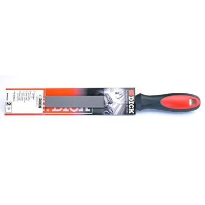 Immagine di Dick 3312202 2K Lima piatta taglio 2 con manico bicomponente Lunghezza 200 mm 1 pz.