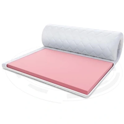 Immagine di FDM Coprimaterasso Visco Max, 200 x cm, grado di durezza H1, altezza ca. 8 schiuma termoplastica anallergica, adatto a Öko Tex Bianco