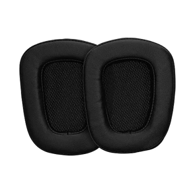 Immagine di kwmobile 2x Cuscinetto Cuffie Compatibile con Logitech G933 / G933S G633 Pad Cuscinetti Ricambio Over Ear Simil Pelle nero