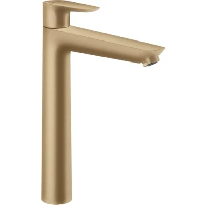 Immagine di hansgrohe Talis E Miscelatore monocomando lavabo 240 con saltarello, bronzo satinato, 71716140