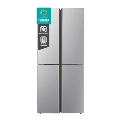 Immagine di Hisense MQ79426SE Frigorifero Americano Quattro Porte, Grande capacità 427 litri, Finitura Argento, Total No Frost, Classe E, Illuminazione LED, Sistema Multi Air Flow, Holiday mode