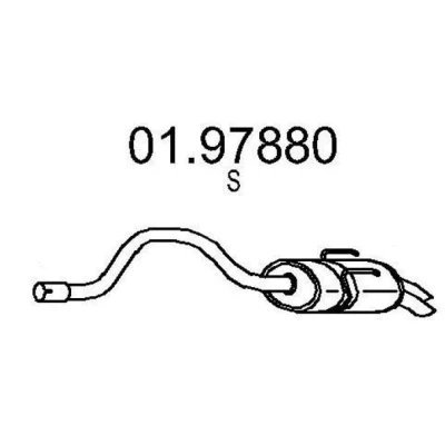 Immagine di MTS 01.97880 Marmitta 1170