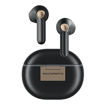 Immagine di SoundPEATS Air3 Deluxe HS Cuffie Bluetooth Wireless Hi Res Audio Codec LDAC Semi in ear, Auricolari 5.3 Cancella ENC Chiamate, Controllo APP, Driver da 14,2 mm, 20 Ore di Riproduzione