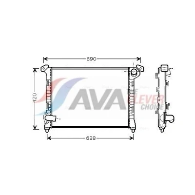 Immagine di PRASCO BWA2314 Radiatore motore Alluminio 578 408 22 Alette di raffreddamento saldate MINI: Hatchback, Cabrio