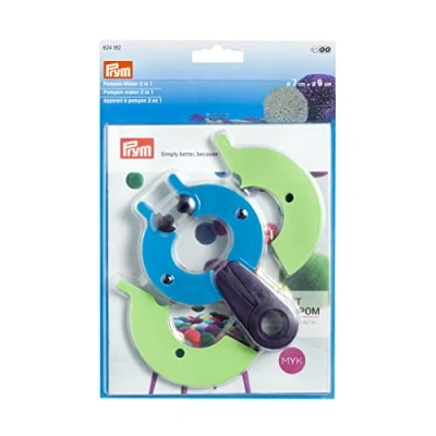 Immagine di Prym pompon Maker 2 in 1, attrezzo per creare (etichetta lingua italiana non garantita), multicolore, Grande: L