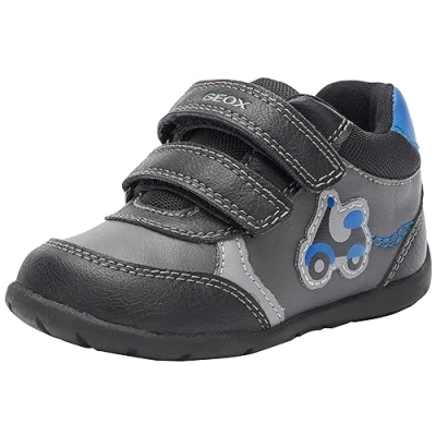 Immagine di Geox B Elthan Boy A, Scarpe da Ginnastica Bimbo 0 24, Multicolore (Black Royal), 20 EU