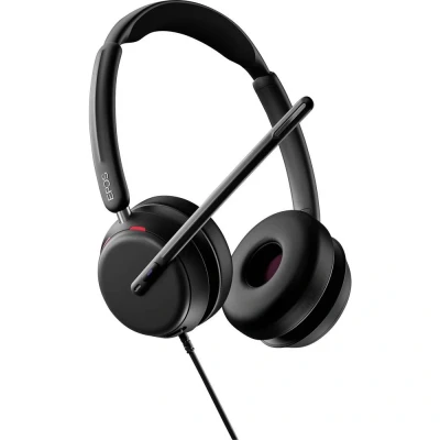 Immagine di EPOS IMPACT 860T Cuffie Doppie Certificato Microsoft Teams per Aumentare l&#039;Efficienza in Ufficio, Audio Wideband Superiore, Connettività USB C
