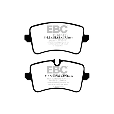 Immagine di Set di pastiglie freno, freno a disco EBC DP42082R