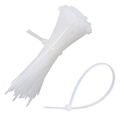 Immagine di mumbi Fascette stringicavo bianco 150 mm x 2,5 resistente ai raggi UV, protezione antincendio UL 94 V2, set professionale da 100 pezzi