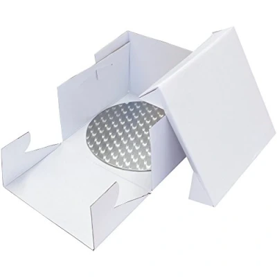 Immagine di PME BBR882 Scatola per Dolci con Sottotorta Circolare, Bianco, 11 inch