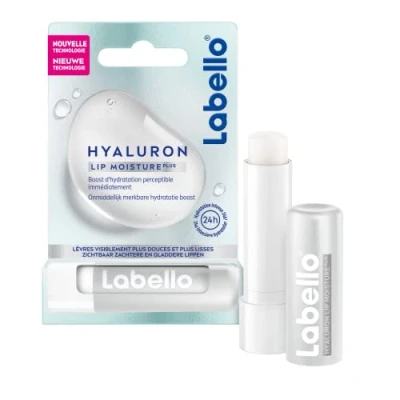 Immagine di LABELLO Ialuron idratante (1 x 5,2 g), balsamo per labbra con formula ultra e rimpolpante, acido ialironico lisce