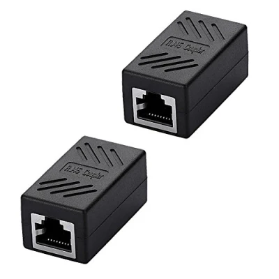 Immagine di SIENOC Modulo RJ45 Categoria 5/6 8P8C Accoppiatore di Interconnessioni in Linea Femmina a (2 Pack)