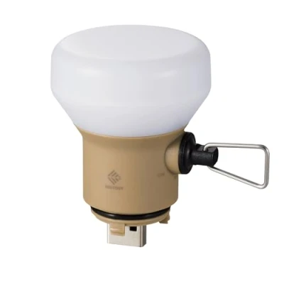 Immagine di ELECOM NESTOUT Pannello LED da campeggio per esterni, 30 1000 lumen, luce dimmerabile, USB Powered LED, IP44, resistente all&#039;acqua, portatile Power Bank, beige