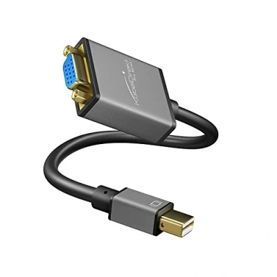 Immagine di KabelDirekt Adattatore/Convertitore da Mini DisplayPort DP a VGA risoluzione Max. WUXGA, 1920 x 1200/60 Hz, contatti Dorati 24k, per iMac, MacBook, Monitor PRO Series