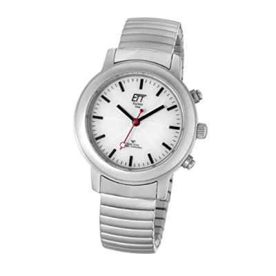 Immagine di ETT Eco Tech Time Orologio da donna solare RC analogico con bracciale in acciaio inossidabile ELS 11188 11M, braccialetto