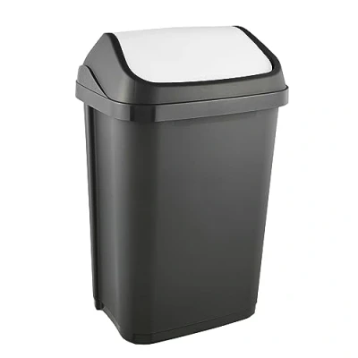 Immagine di keeeper Pattumiera con Coperchio Basculante, 25 L, Swantje, Grigio Grafite