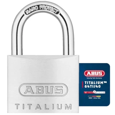 Immagine di ABUS 56394 64TI/40 2 Lucchetti Titalium 40 mm 0100540 con chiave uguale