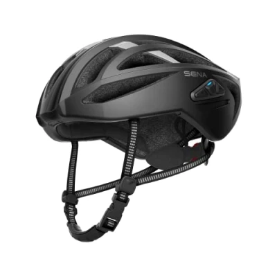 Immagine di Sena R2 EVO Casco da ciclismo su strada con Mesh Intercom (Nero Opaco, M)