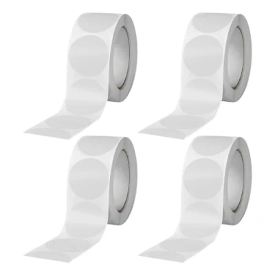 Immagine di 2000 adesivi rotondi trasparenti per sigillo, 20 mm, etichette autoadesive etichette, rotonde, trasparenti, confezioni regalo.