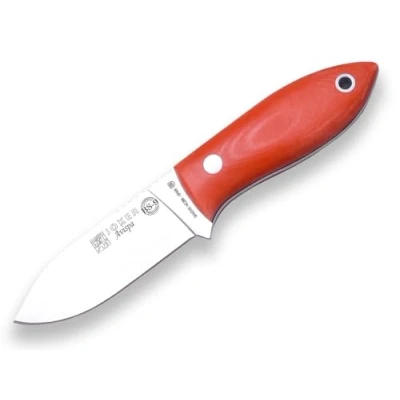 Immagine di joker Coltello Bushcraft CN117 con Mango Micarta Orange e 8 cm Lama in Acciaio Inox 1.4116 (MoVa) 100 Grammi, Include kydex Fondina Paracord per attività di Pesca, l&#039;Escursionismo, Il Campeggio