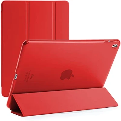 Immagine di Custodia con supporto magnetico per Apple iPad Pro 9.7 Rilasciato 2016 Numeri modello A1673, A1674, A1675 (rosso)