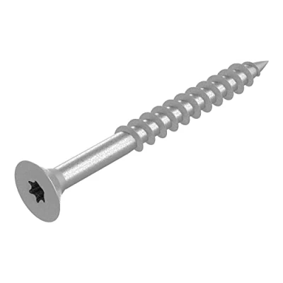 Immagine di SECCARO viti per truciolato 6 x 60 mm, in acciaio inox V2A VA A2, legno con filettatura parziale, TX/esagono incassato, 100 pezzi