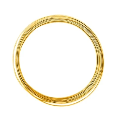 Immagine di Vaessen Creative Alluminio Filo Piatto, Genitori, Oro, 3,5 x 1 mm 5 m