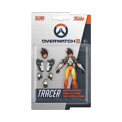 Immagine di Funko Action Figure: OW 2 Tracer 3.75&#039;&#039; Overwatch Giocattolo da Collezione Idea Regalo Merchandising Ufficiale per i Ragazzi, Ragazze, Bambini e Adulti Video Games Fans