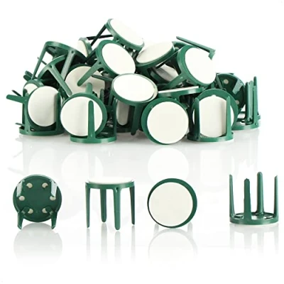 Immagine di com four® 50x portaspilli con tampone Adesivo Supporto per composizioni Artigianato Spugna Floreale Forniture fioristi (50 Pezzi Verde Adesivo)