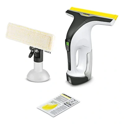 Immagine di Lavavetri Kärcher WV 4 Plus, Utilizzabile con batteria Battery Power 4/25, Serbatoio 150ml, Display a LED, Incl. Flacone spray panno in microfibra, Detergente concentrato 20 ml