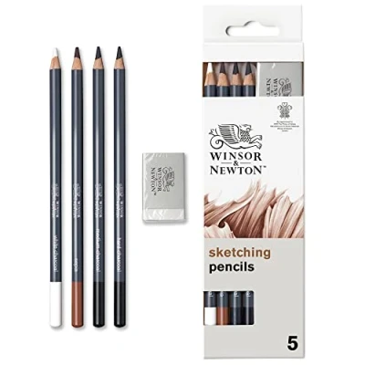 Immagine di Winsor &amp; Newton Matite Studio Collection 4 Schizzo + Gomma