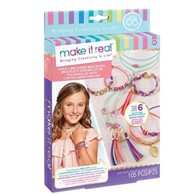 Immagine di Make It Real 1207 Link Bracciali in Pelle Scamosciata,