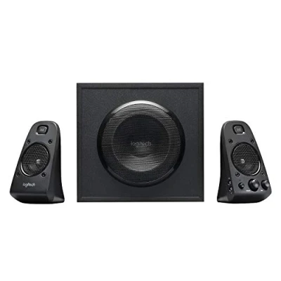Immagine di Logitech Z623 THX Sistema di Altoparlanti 2.1 con Subwoofer, Certificazione THX, 400 Watt, Bassi ‎Profondi, Multi Dispositivo, Porta 3.5 mm e RCA, Presa UK, PC/PS4/Xbox/DVD/TV/Smartphone/Tablet
