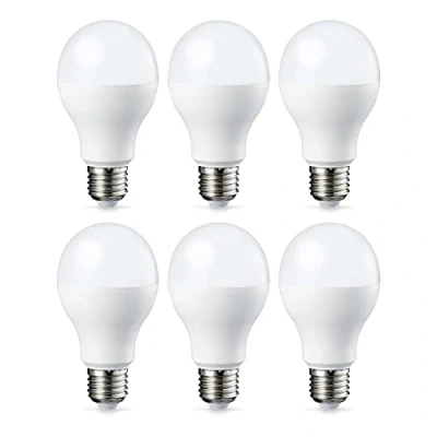 Immagine di Amazon Basics Confezione da 6 lampadine a LED, con attacco Edison E27, piccole, 13 W (equivalenti 100 W), luce bianca calda, non dimmerabili