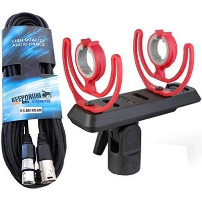 Immagine di Rode SM4 della R microfono ragno Rycote supporto keepdrum XLR cavo 6 m