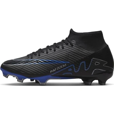 Immagine di Nike Performance ZOOM Mercurial 9 Academy MG Scarpe da calcetto con tacchetti, Uomo, Taglia: 42.5, Black/chrome/hyper royal Tessuto / sintetico