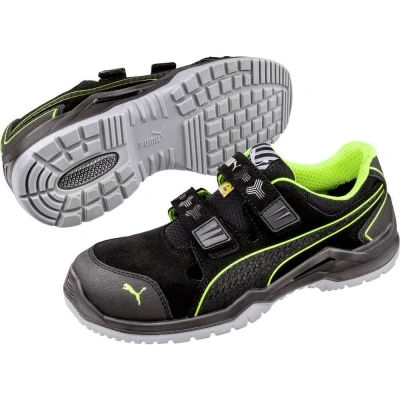 Immagine di PUMA Neodyme Green Low 644300 43 ESD scarpe di sicurezza S1P Taglia delle (EU): Nero, Verde 1 pz.