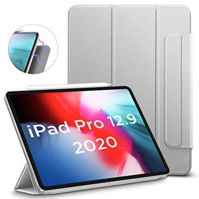 Immagine di ESR Cover per iPad Pro 12.9&quot; 2022/2021/2020 6a/5a/4a Generazione, Custodia Magnetica con Supporto Completo Pencil, Attacco Magnetico, a Due Posizioni, Auto Sleep/Wake, Grigio