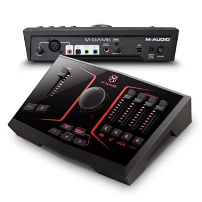 Immagine di M GAME Solo Interfaccia mixer audio USB per streaming e gaming con ingresso mic XLR, presa headset, ottico, FX voce, sampler software